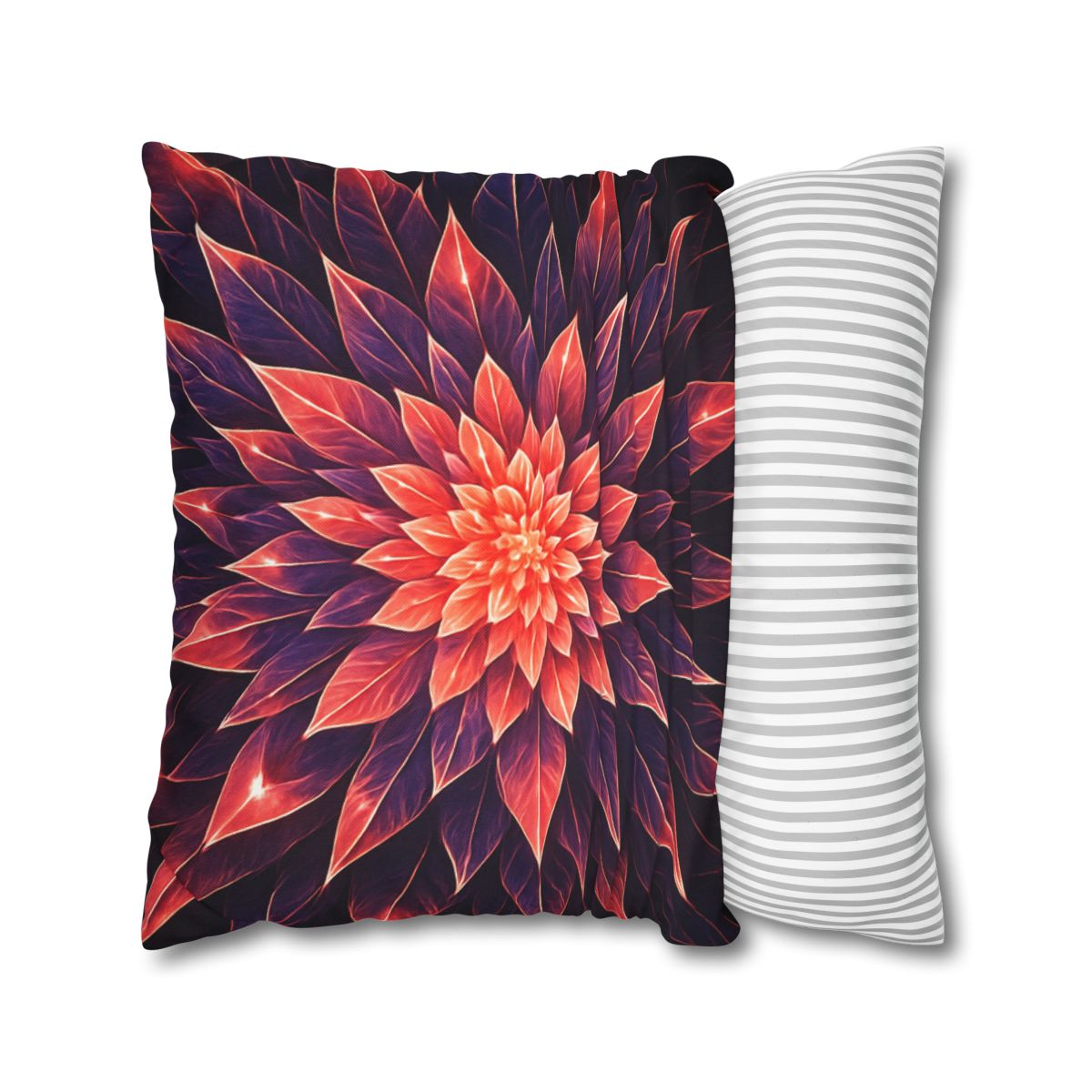 Cosmic Bloom Fractal comfortable bedding pillow covers