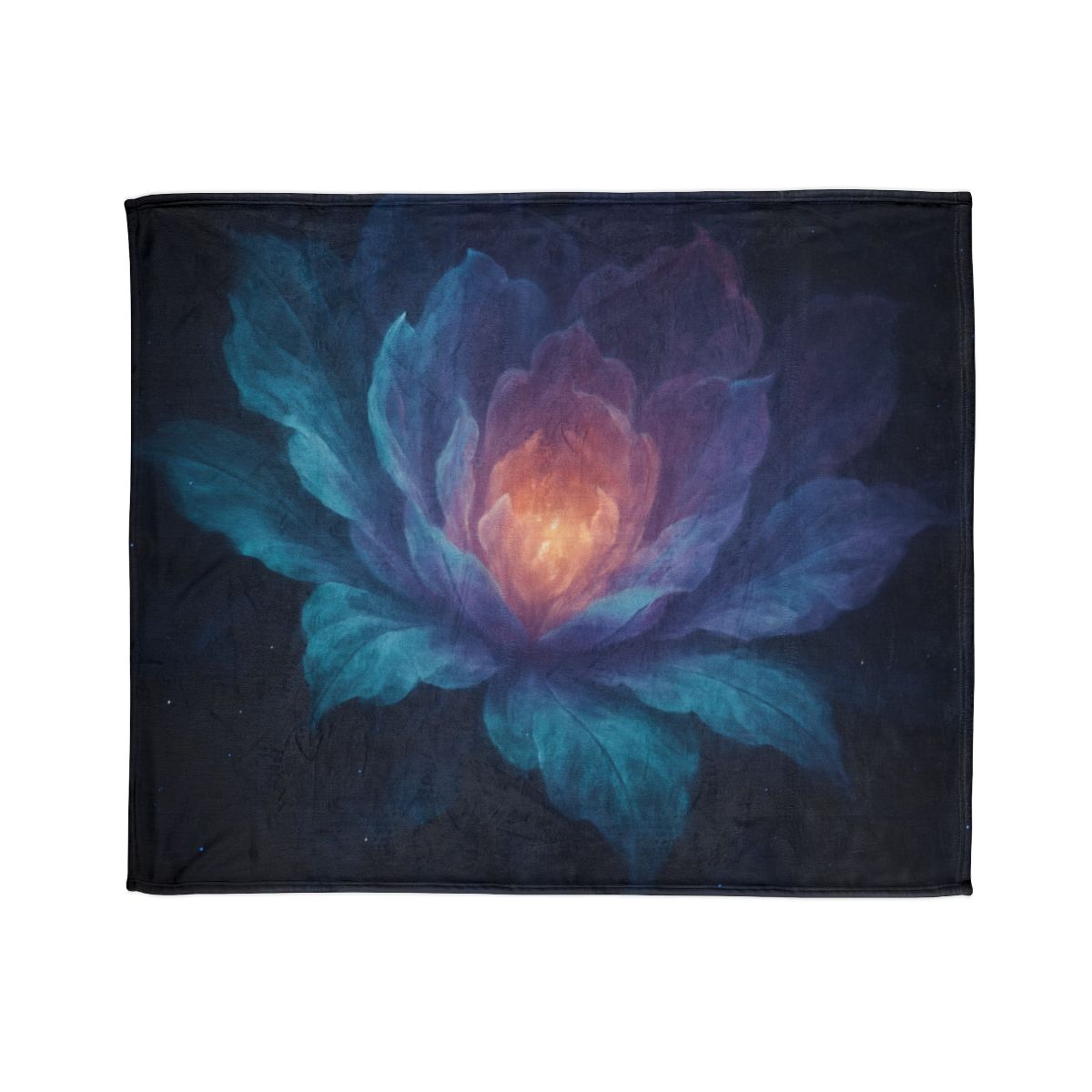 Prismatic Void Bloom trendy patterned blankets