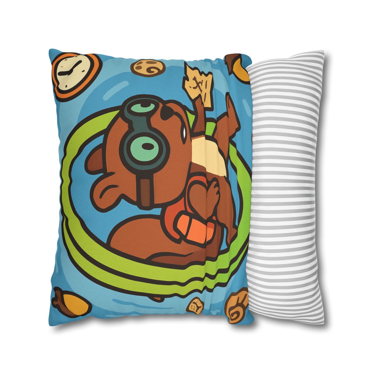Time-Traveling Squirrel Explorer comfortable bedding pillow covers