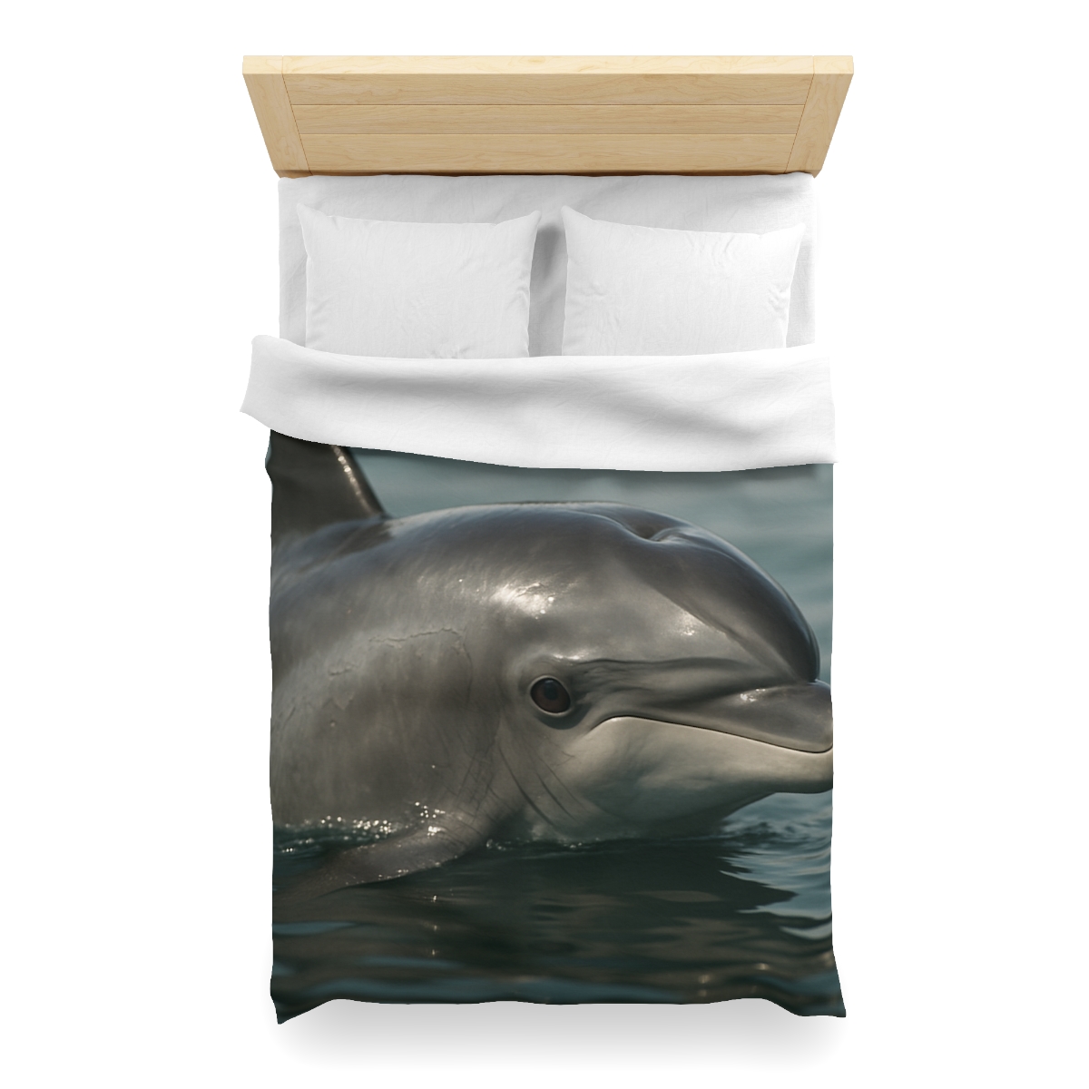 Mirror Calm Bottlenose Dolphin custom duvets