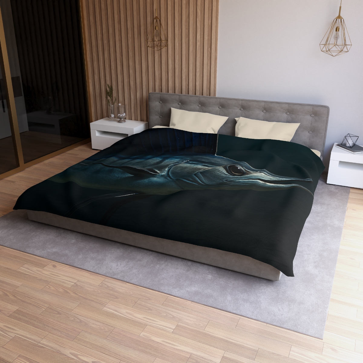 Silver Wake Sailfish unique patterned duvets