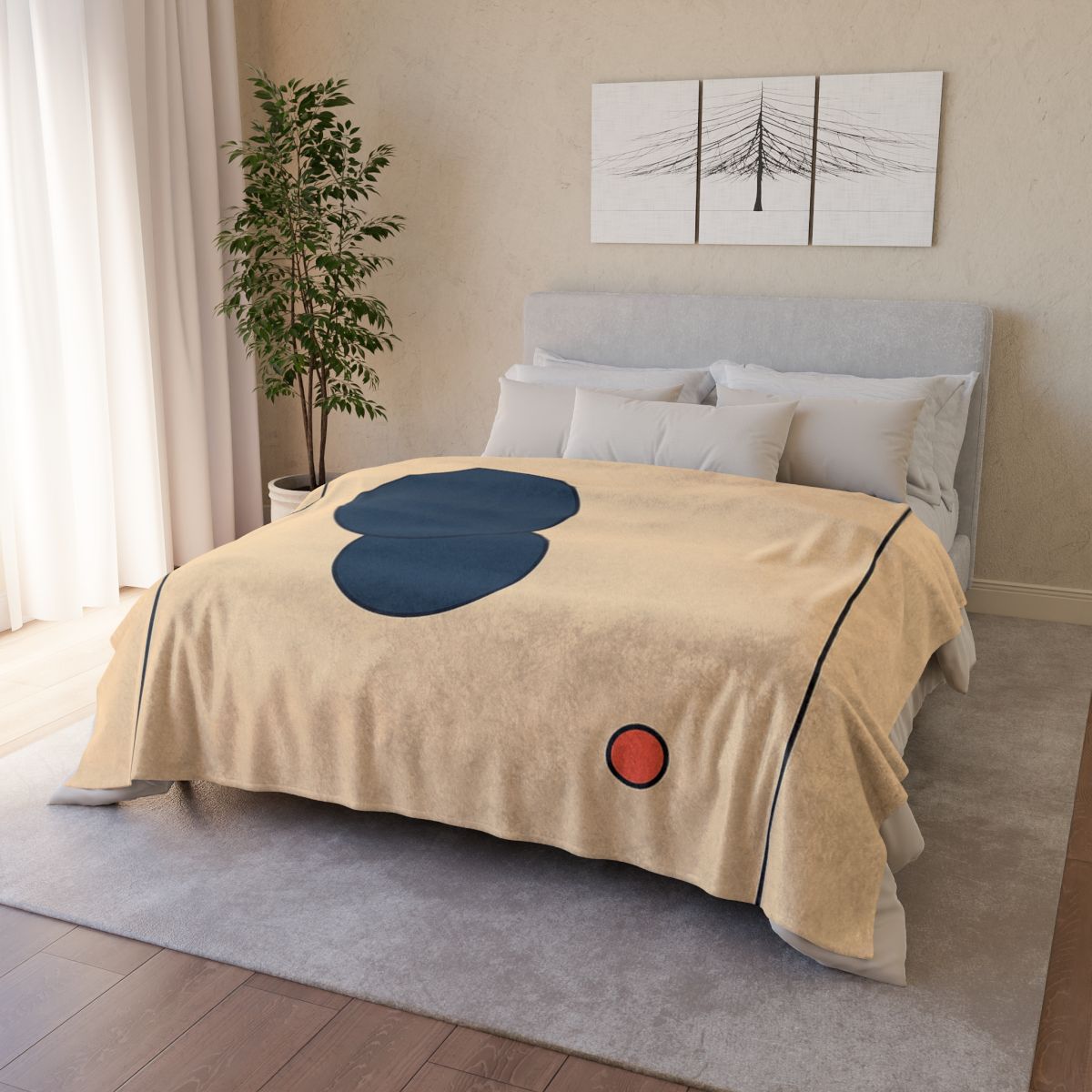 Offset Frame With Two Quiet Discs personalized cozy blankets