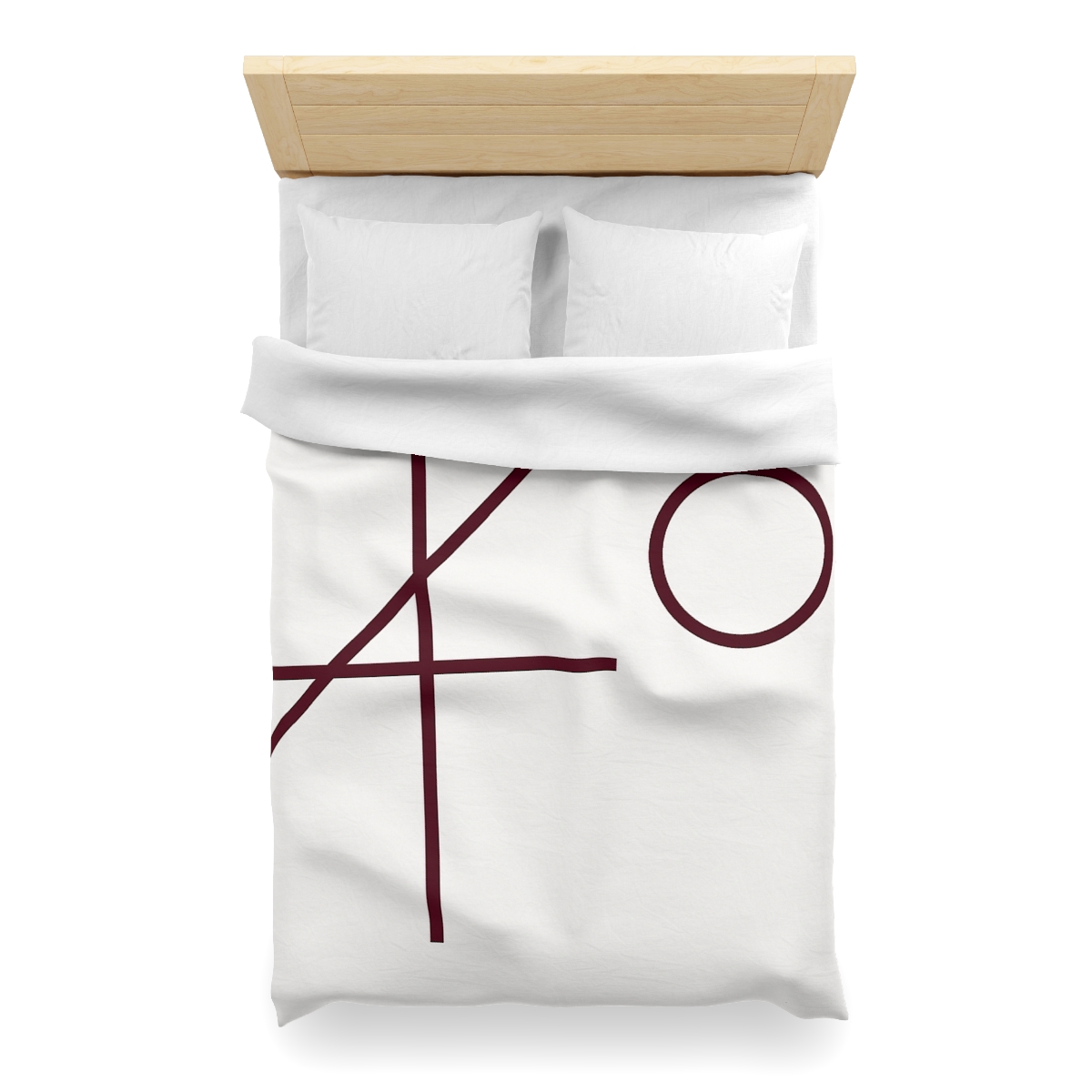 Intersecting Bar Triad With Open Circle unique patterned duvets