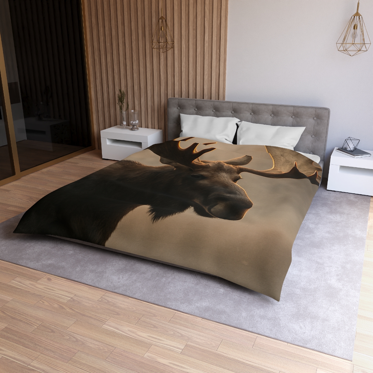 Dawn Mirror Moose warm winter duvets