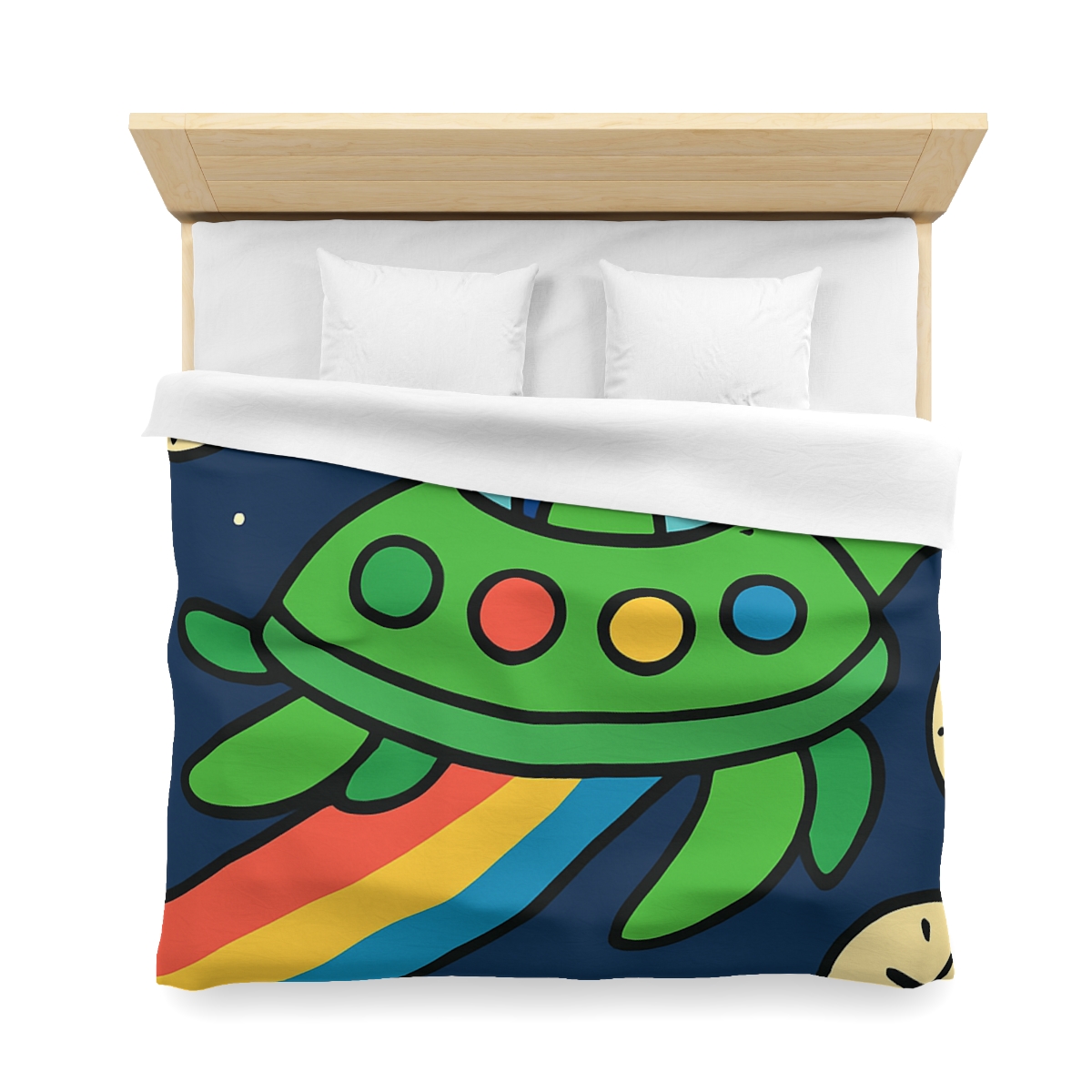 Time Traveling Turtle Spaceship warm winter duvets