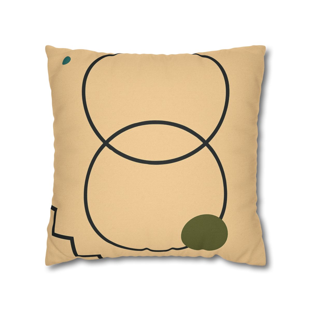 Aligned Rings With Corner Steps stylish decorative pillowcases