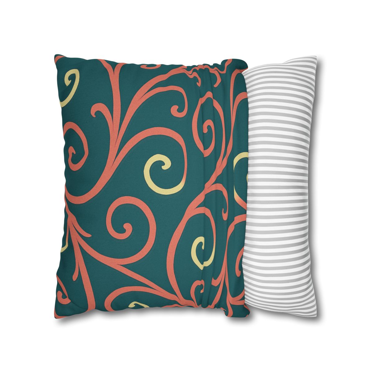 Curling Tendril Wave personalized pillow covers
