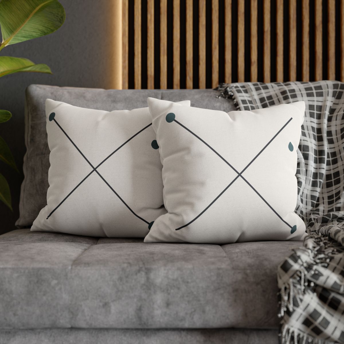 Crossed Vector Starfield custom pillow cases