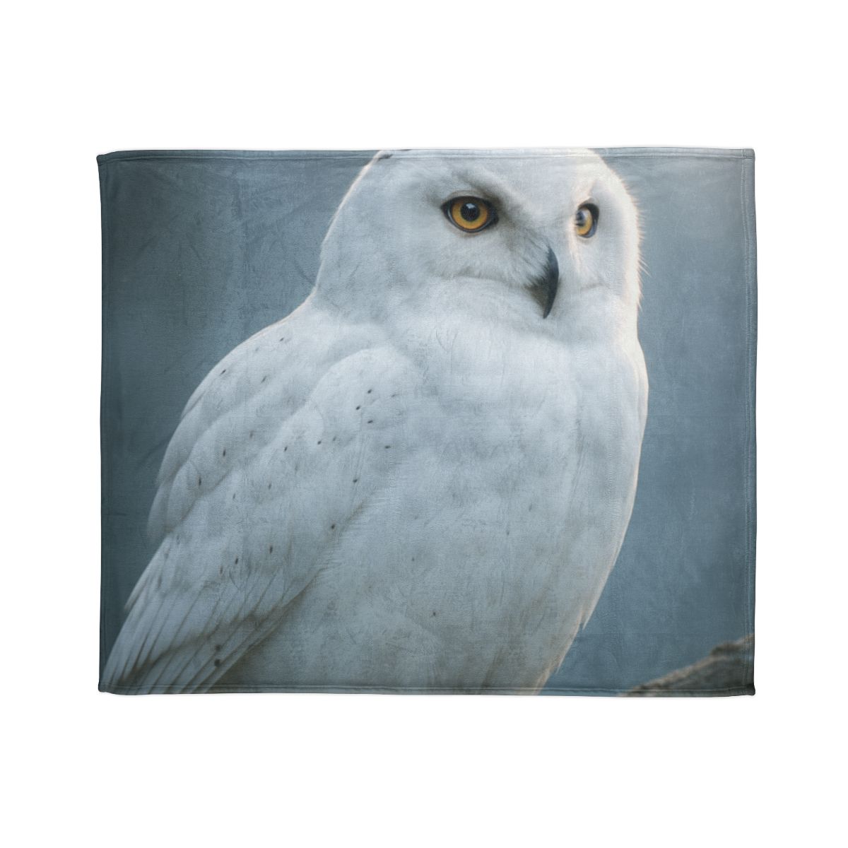Twilight Watcher Snowy Owl soft fleece blankets