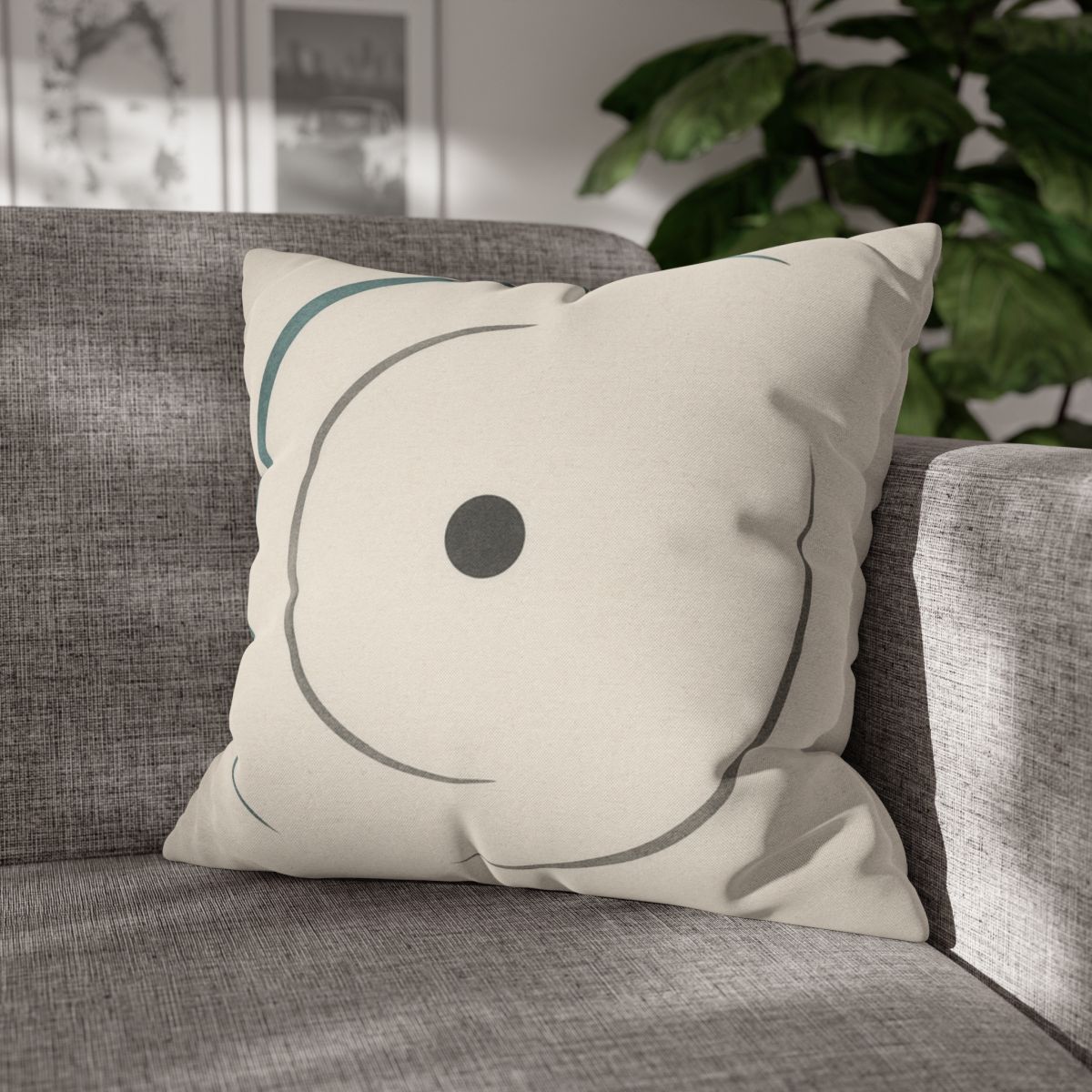 Twin Arcs And Centered Dot soft cotton pillow cases