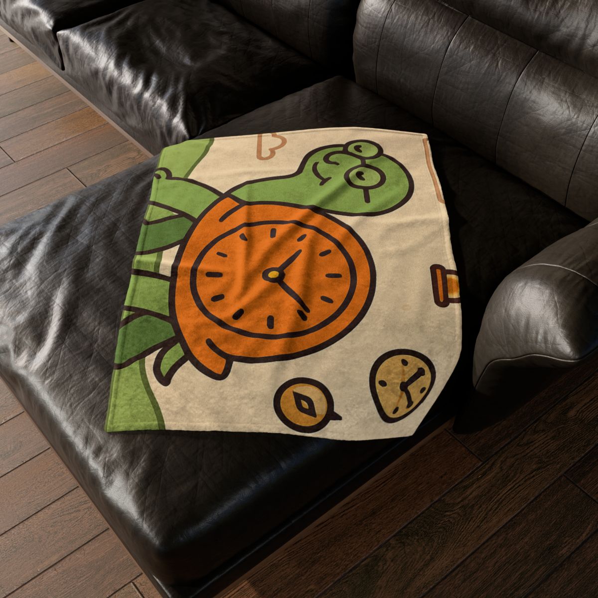 Time Turtle Journey soft fleece blankets