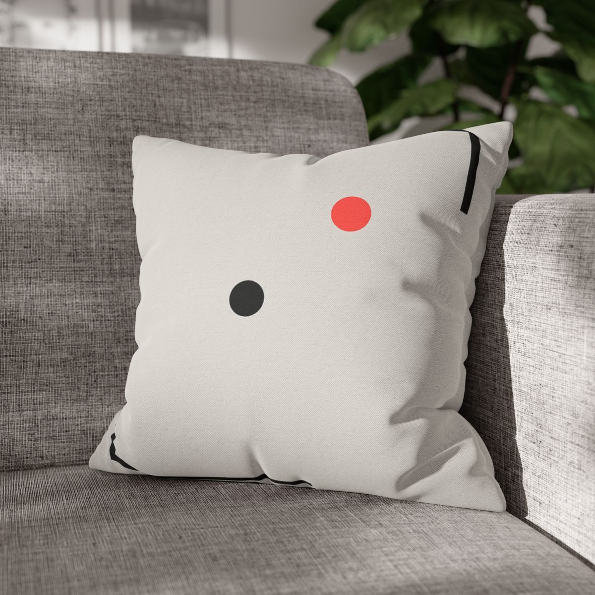 Nested Corner Frames With Two Dots trendy patterned pillow cases