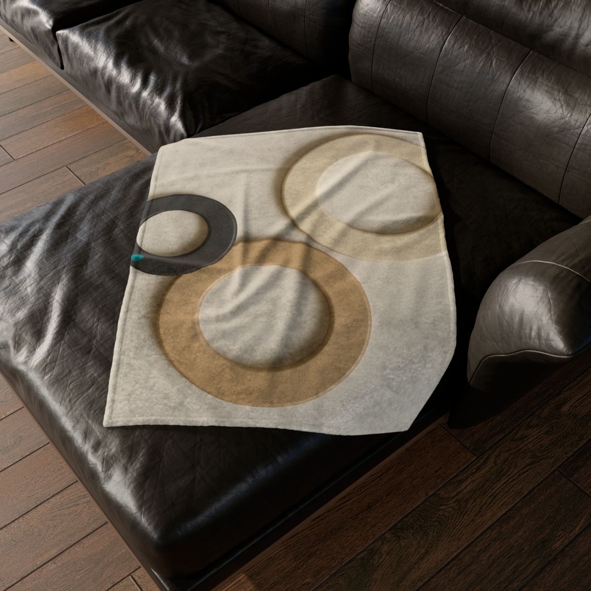 Three Balanced Rings personalized cozy blankets