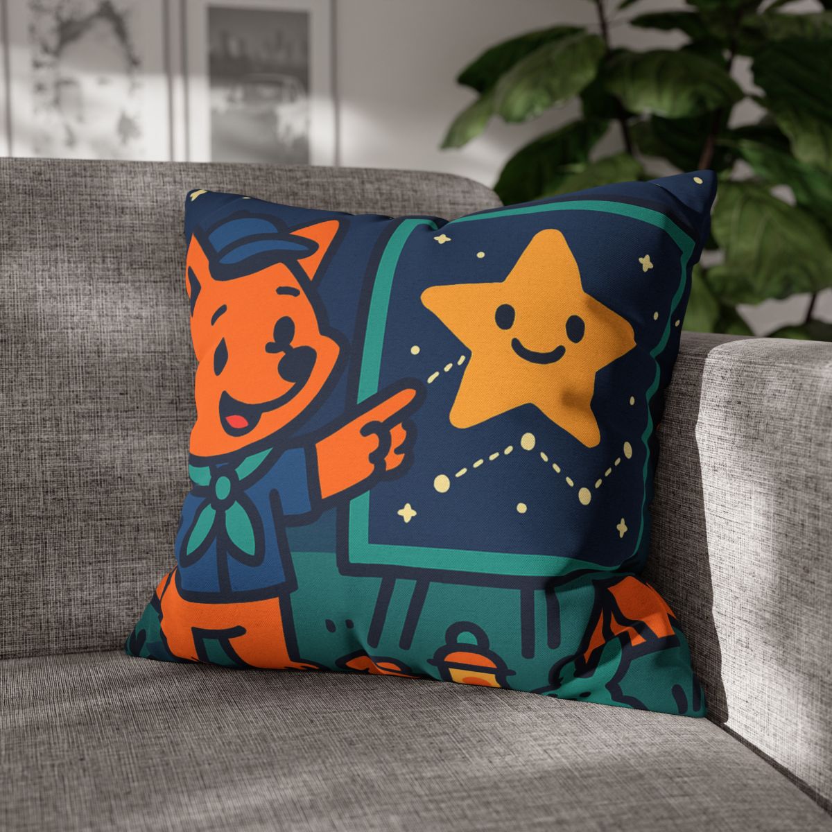 Stargazing Fox Scouts unique gift pillow cases