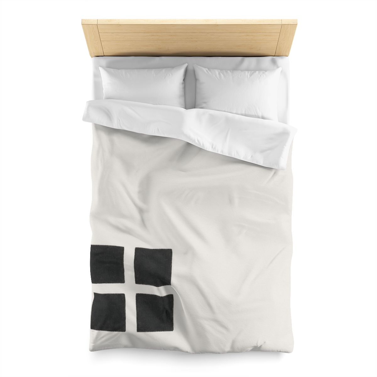 Corner Grid And Wandering Planet designer printed duvets