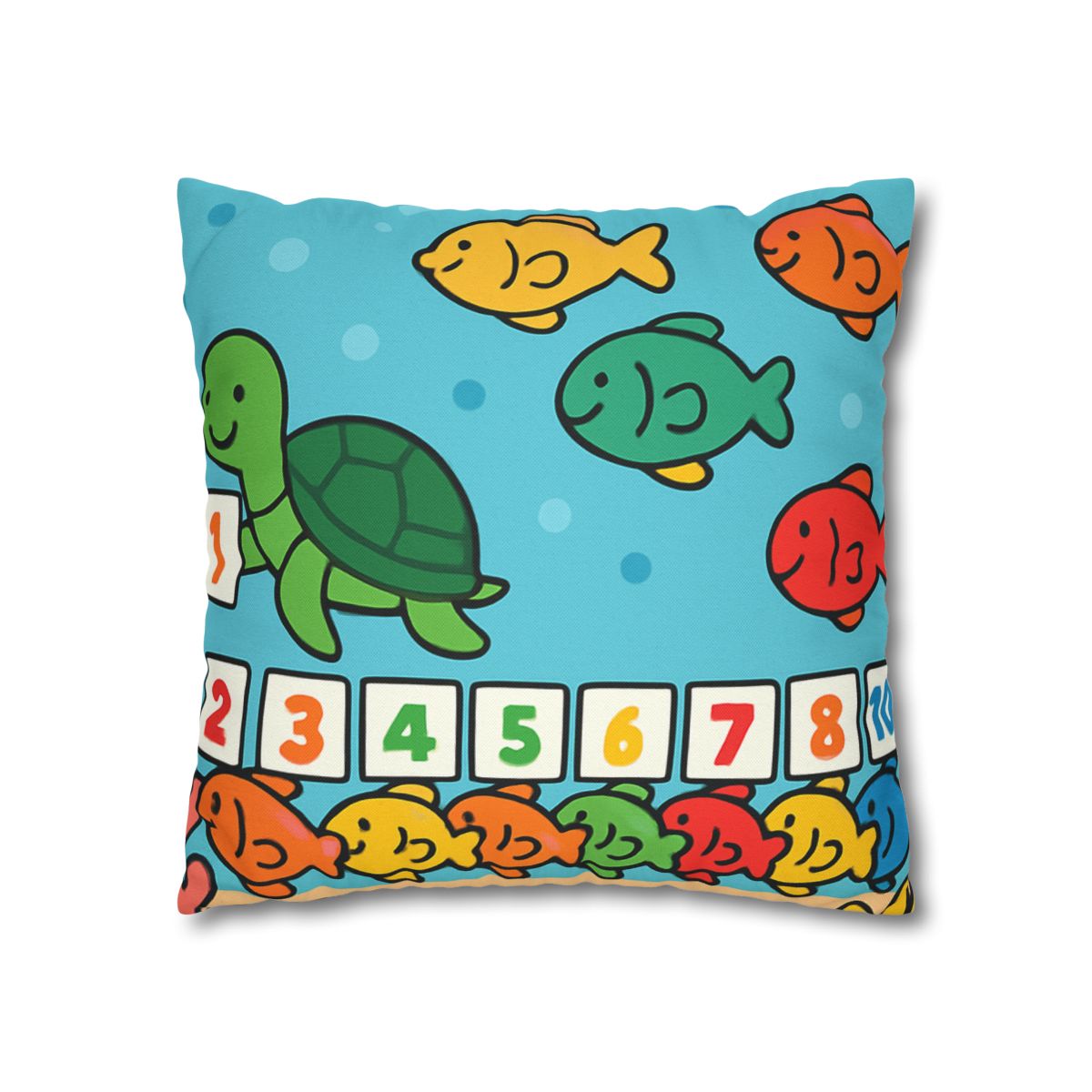 Coral Reef Number Parade personalized pillow covers