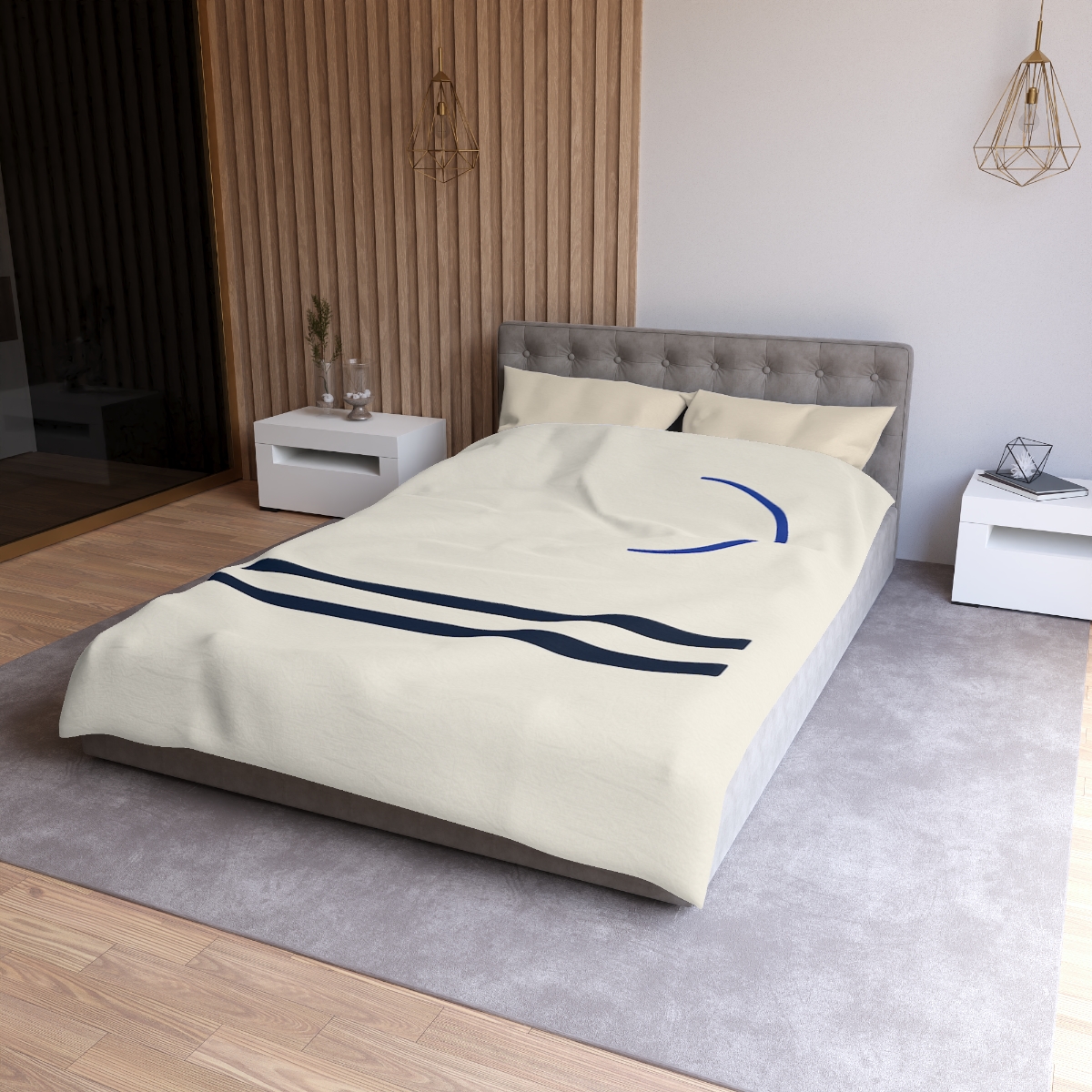 Stepped Bars Under A Crescent stylish duvet covers