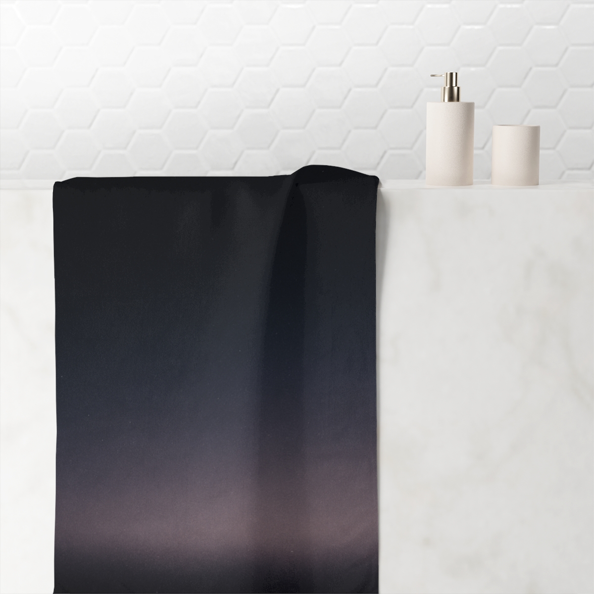 Dark Energy Velvet Gradient soft cotton towels