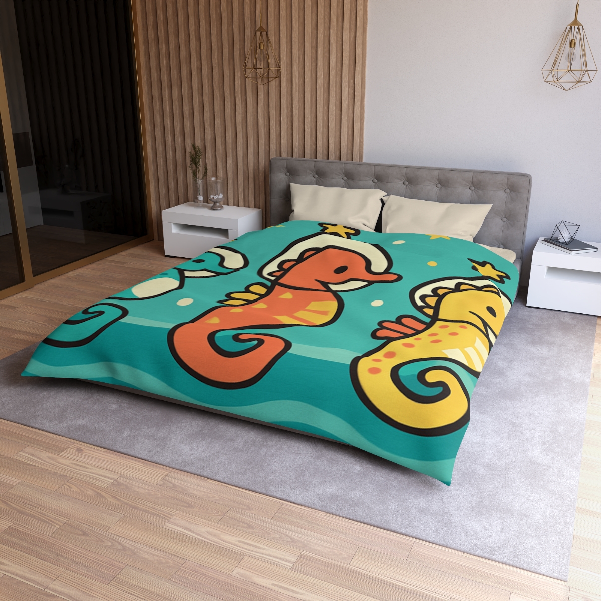 Starship Seahorse Parade trendy bedroom duvets