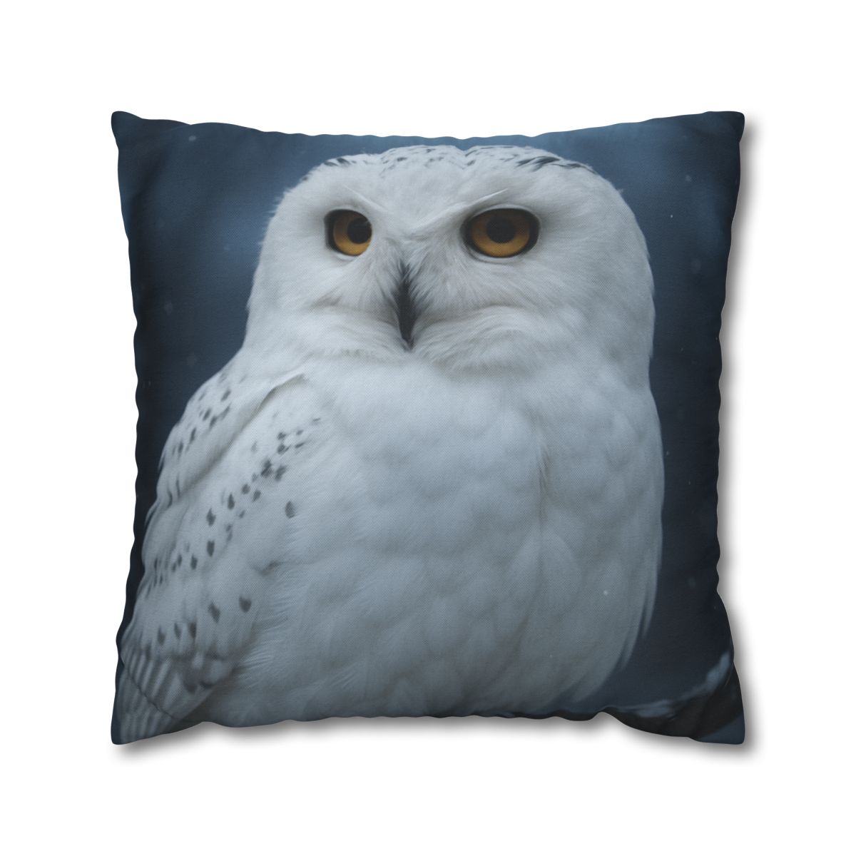 Twilight Watcher Snowy Owl personalized pillow covers