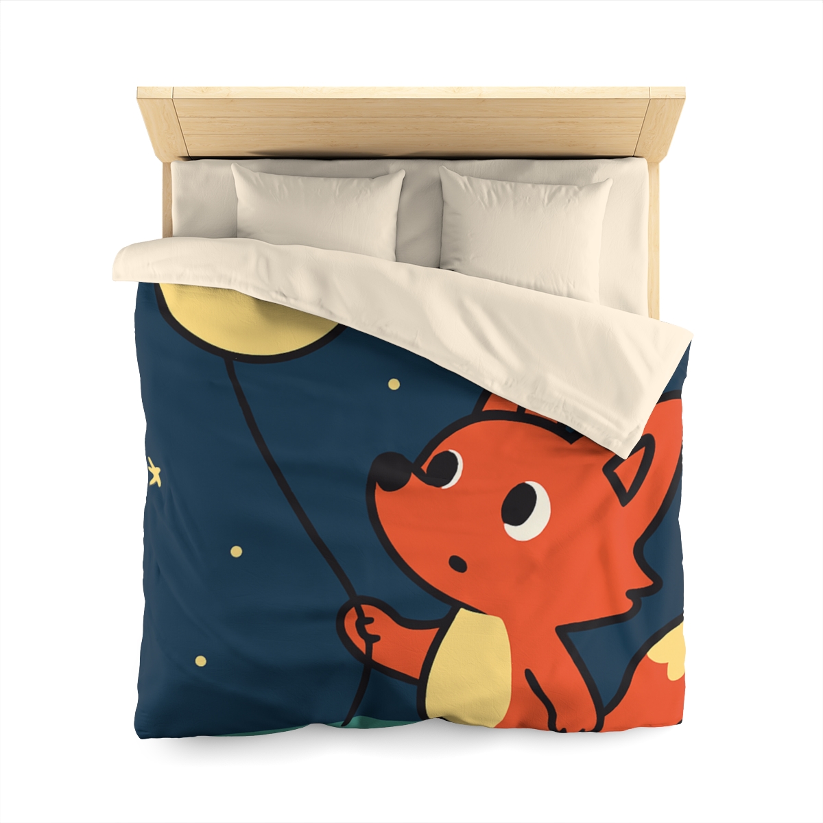 Stargazing Fox And Moon Kite trendy bedroom duvets