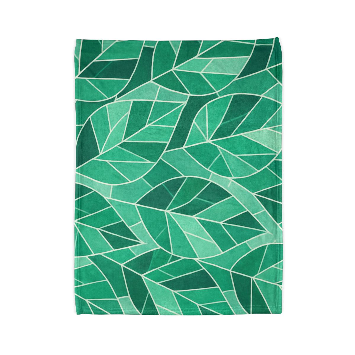 Crystal Leaf Mosaic designer printed blankets