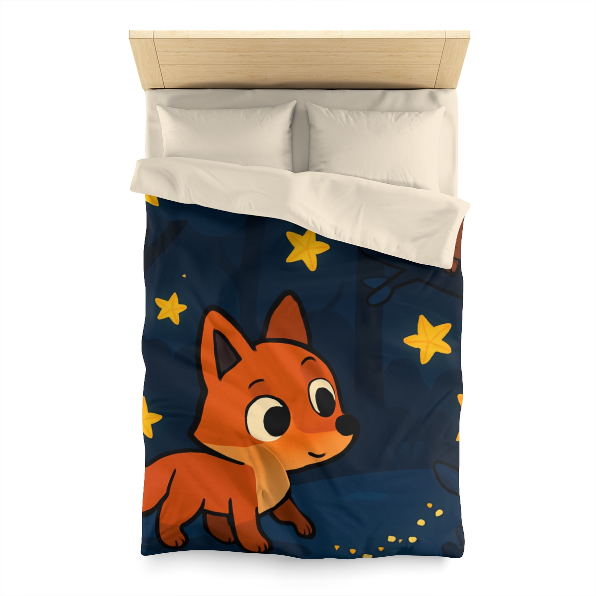 Cosmic Forest Fox trendy bedroom duvets