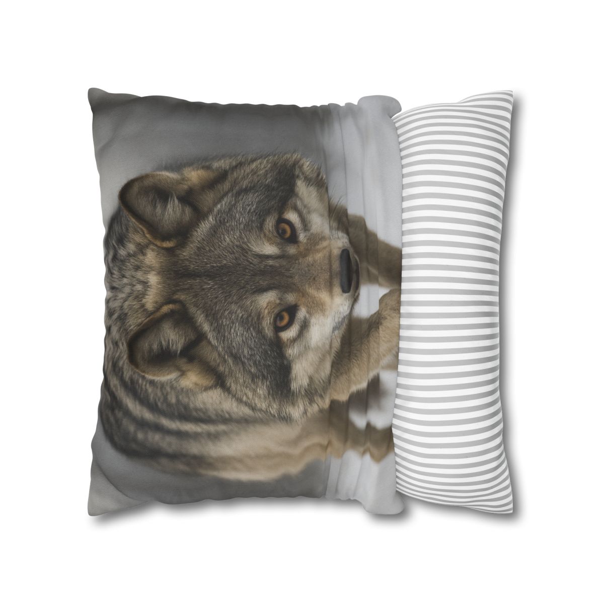 Silver Hush Gray Wolf comfortable bedding pillow covers