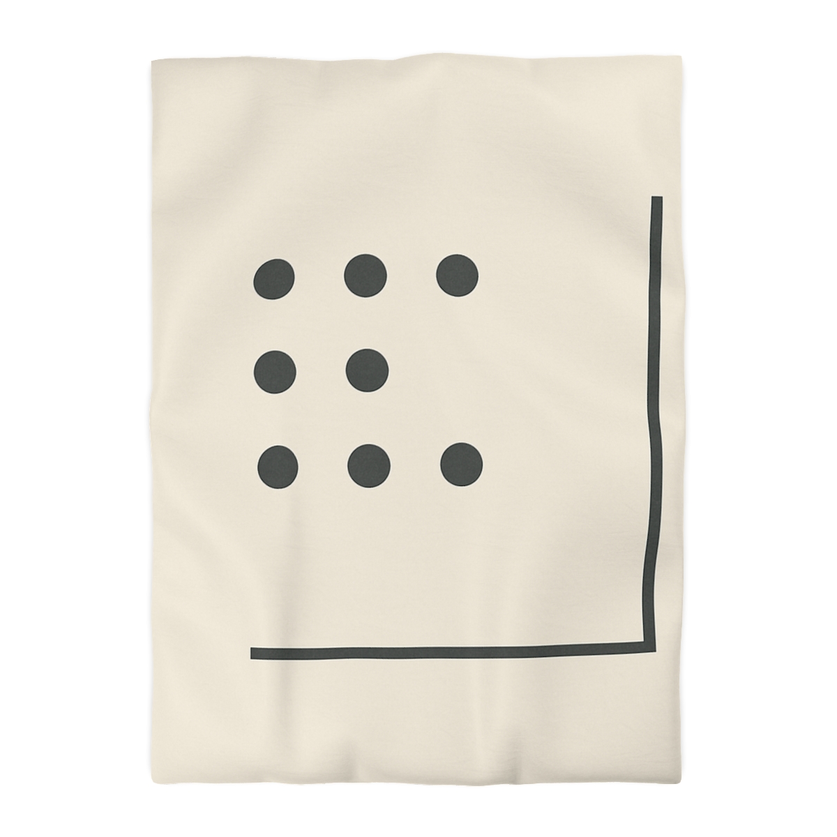 Sparse Dot Grid With Broken Frame trendy bedroom duvets