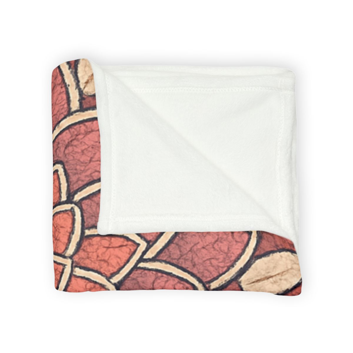 Bud Mosaic Fractal Bloom stylish throw blankets