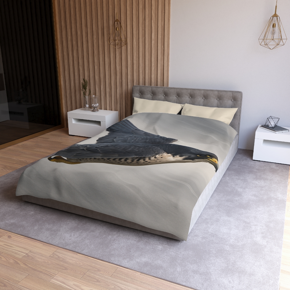 Stormglide Peregrine Falcon unique patterned duvets