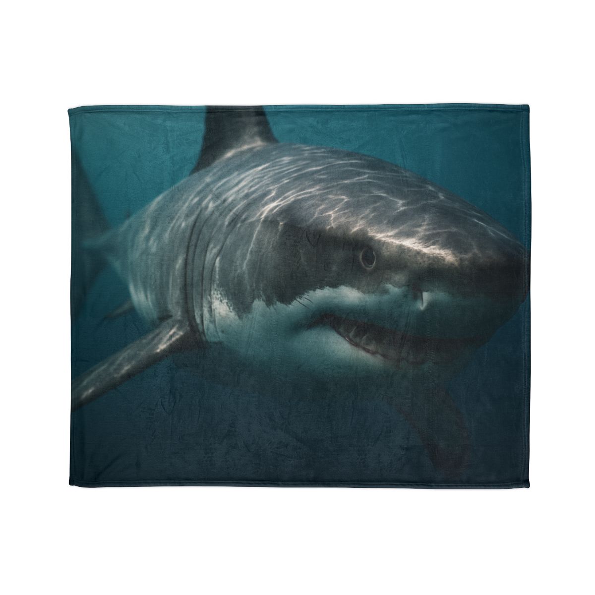 Silent Hunter Great White Shark designer printed blankets