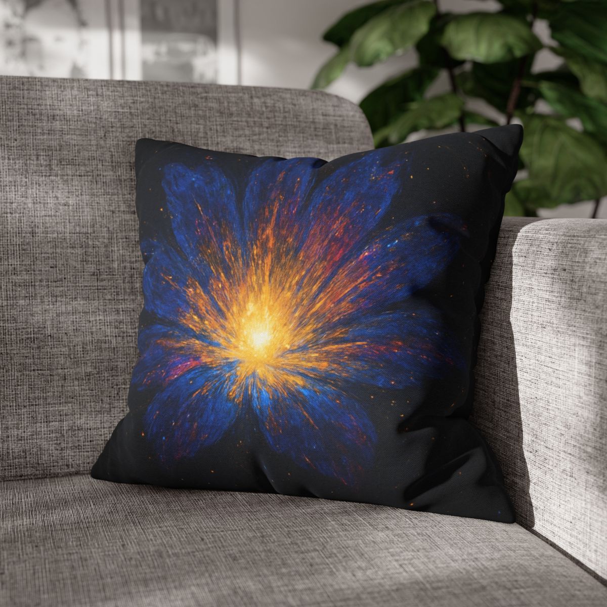 Prismatic Starforge Bloom comfortable bedding pillow covers