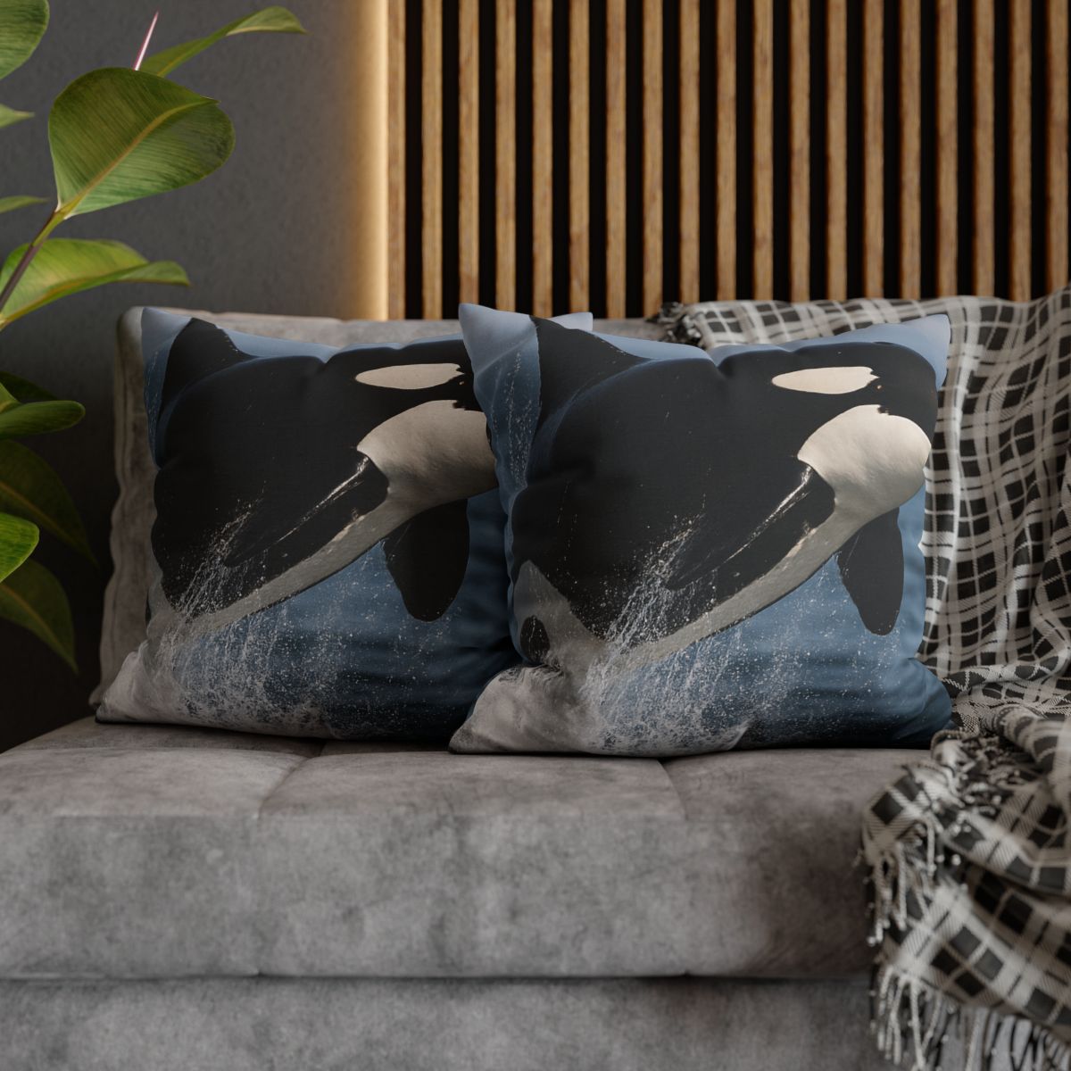 Tidal Monarch Orca stylish decorative pillowcases