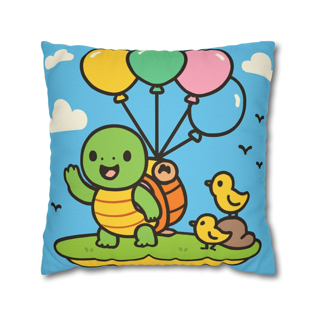 Balloon Island Adventure stylish decorative pillowcases