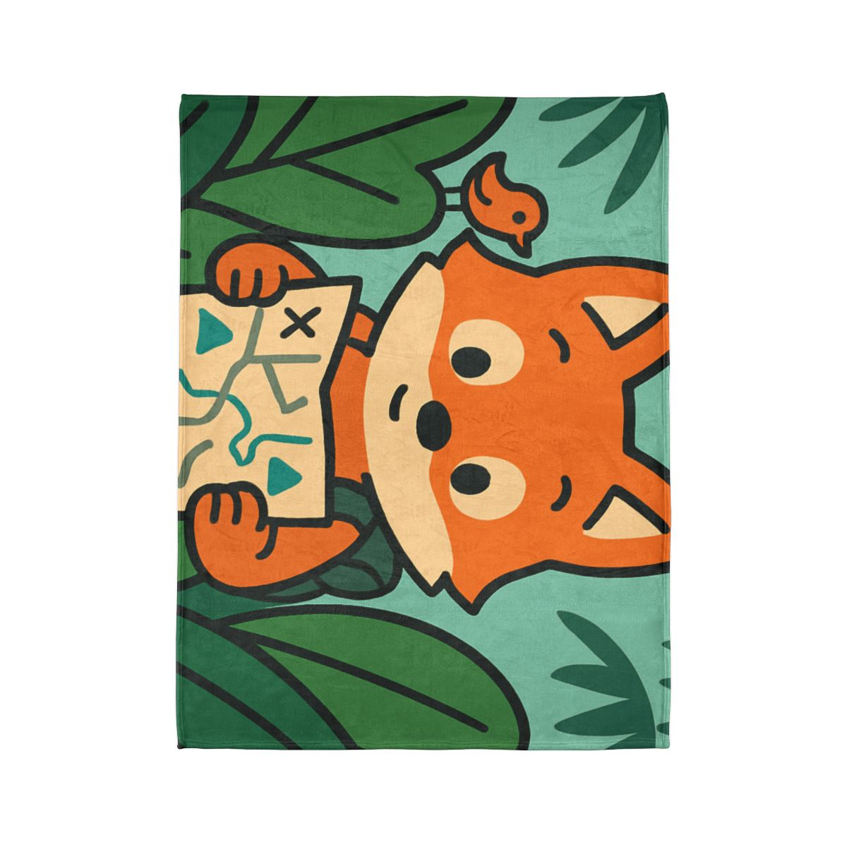 Jungle Explorer Fox trendy patterned blankets