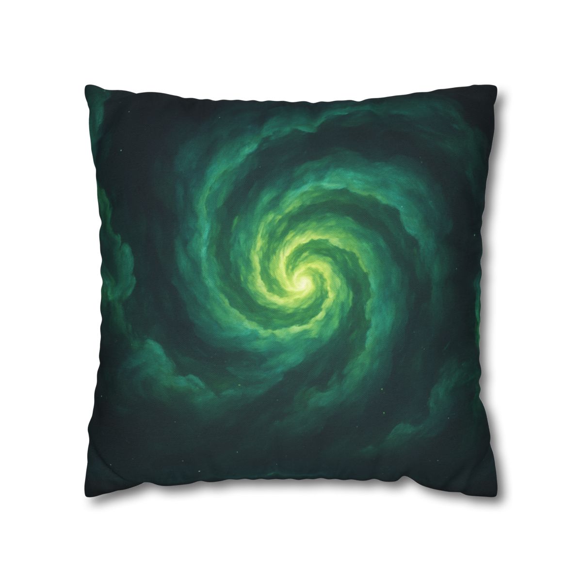 Verdant Nebula Swirl soft cotton pillow cases