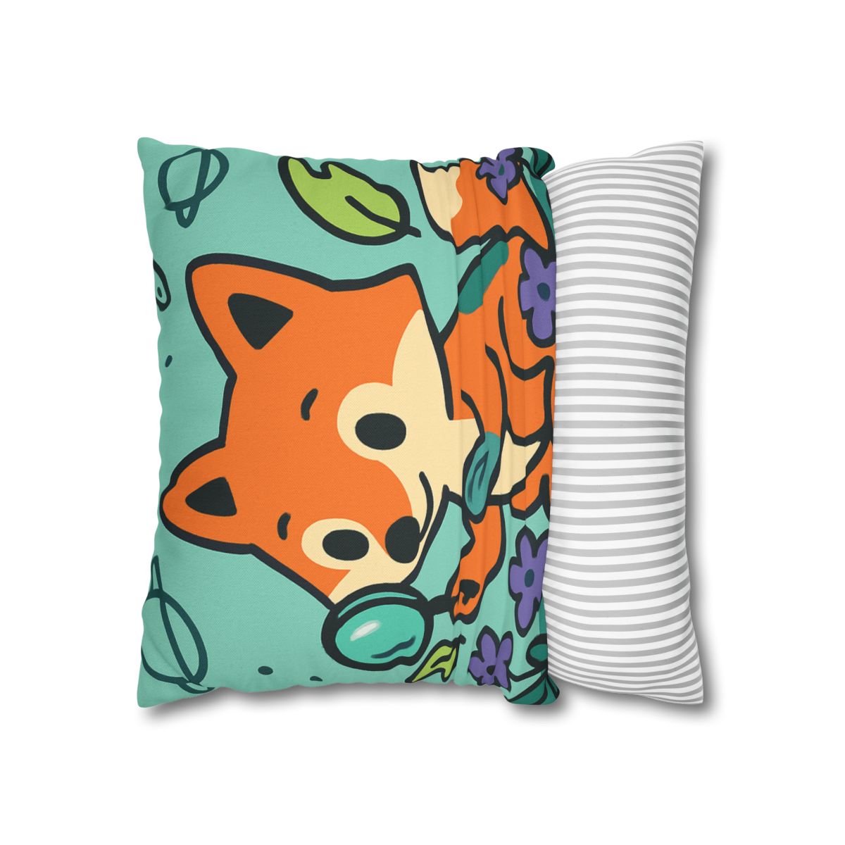 Galaxy Garden Fox soft cotton pillow cases