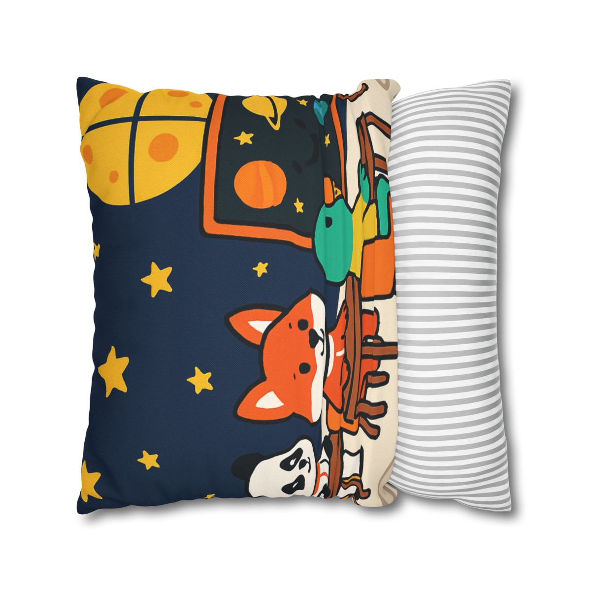 Space School For Curious Critters comfortable bedding pillow covers