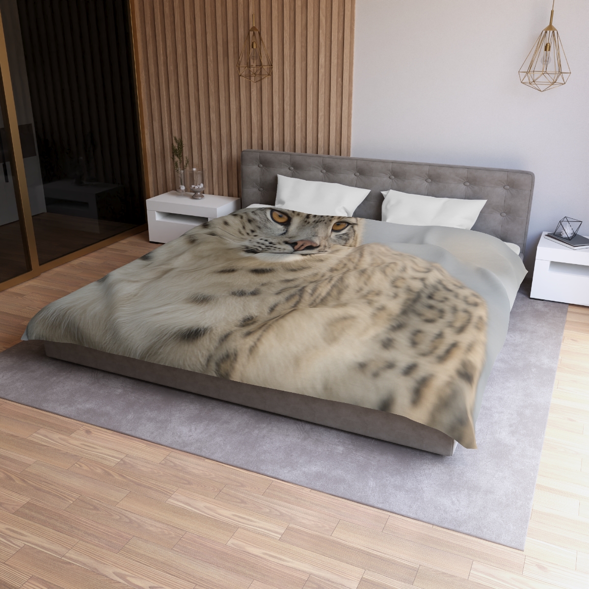 Summit Ghost Snow Leopard stylish duvet covers