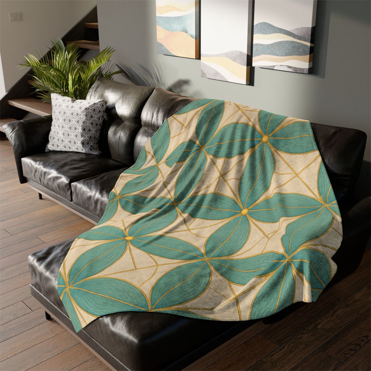 Petal Circuit Lattice personalized cozy blankets