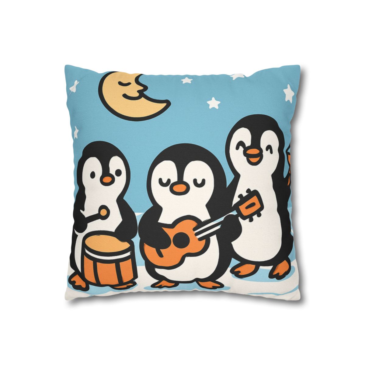 Moonlit Penguin Band custom pillow cases