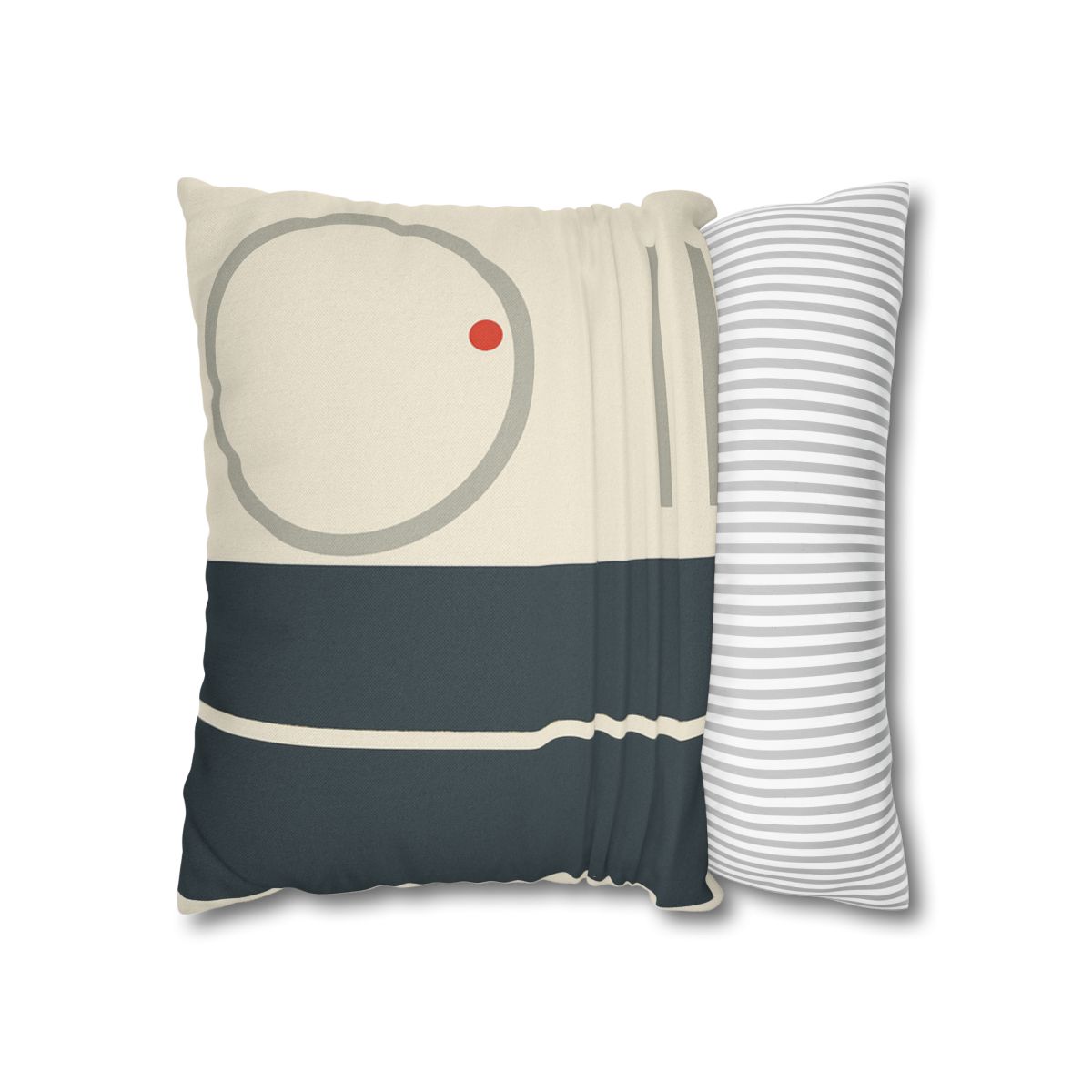 Split Rectangle With Floating Ring stylish decorative pillowcases