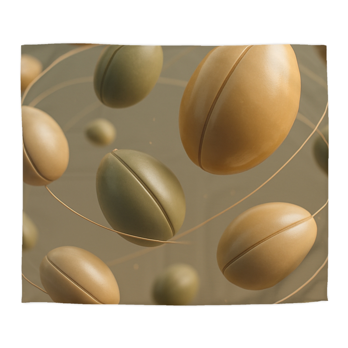 Seed Pod Orbit Cluster designer printed duvets