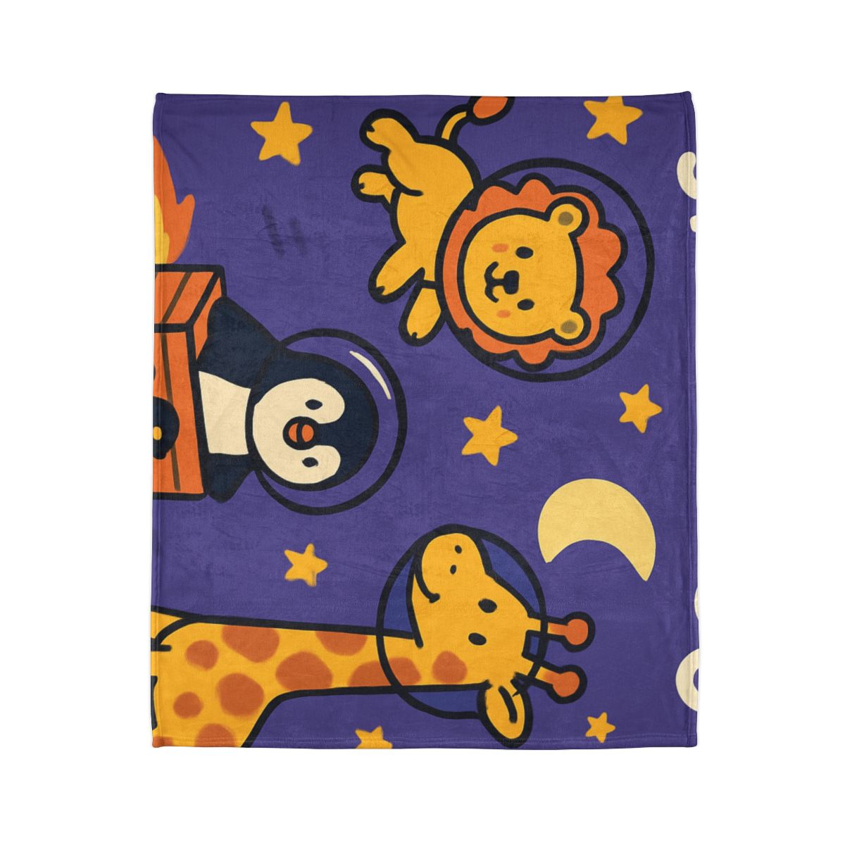 Starry Space Zoo trendy patterned blankets