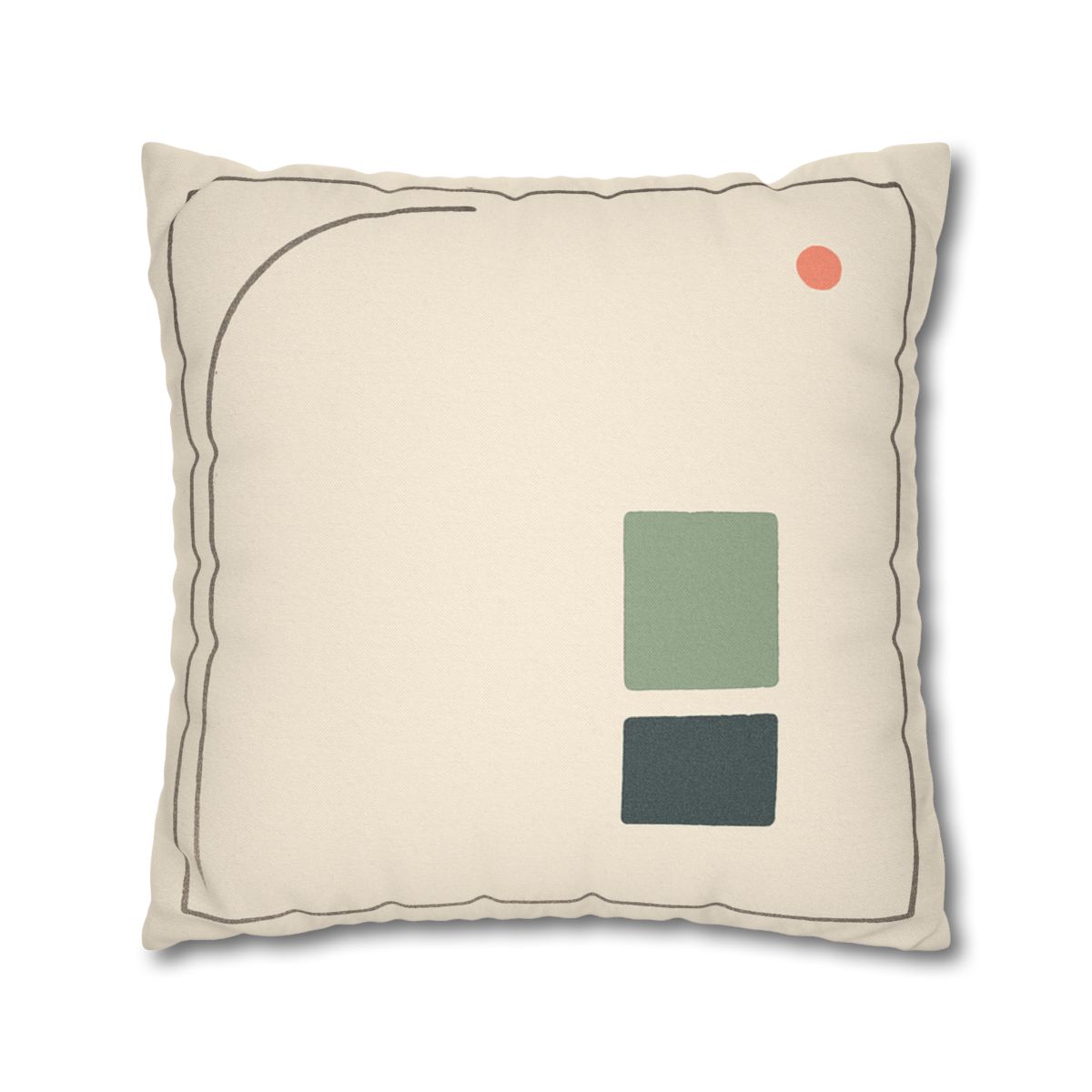 Open Frame With Sliding Arc designer print pillow cases