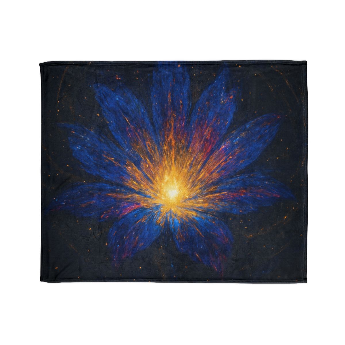Prismatic Starforge Bloom designer printed blankets