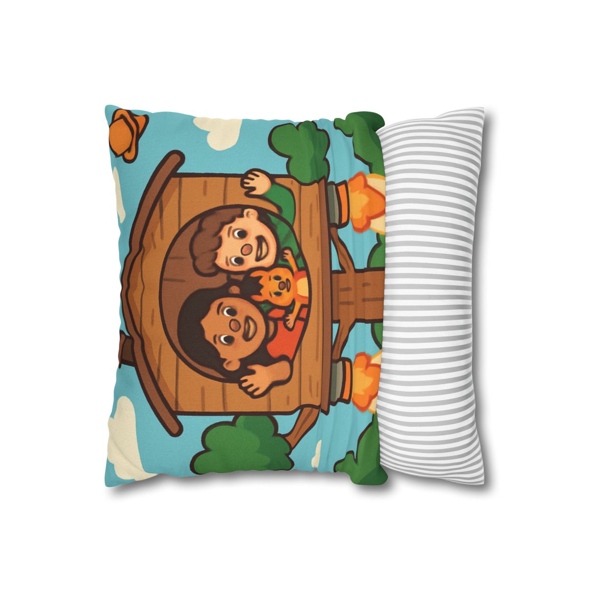 Rocket Powered Treehouse Forest stylish decorative pillowcases