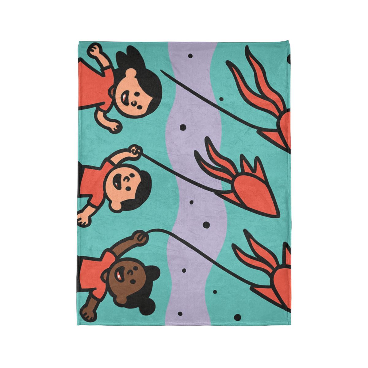 Nebula Kite Race decorative home blankets