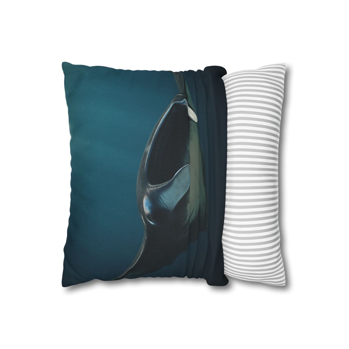 Starlit Glide Manta Ray soft cotton pillow cases